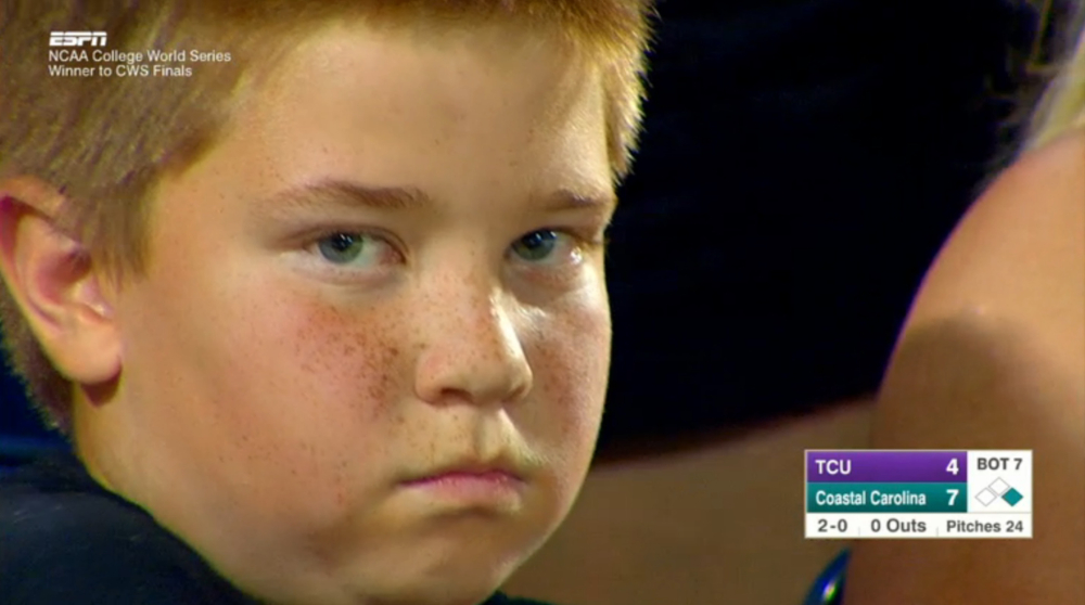 WATCH Boy locks in on stone cold stare down with CWS camera